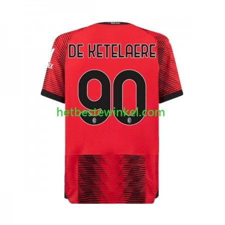 AC Milan Charles De Ketelaere 90 Voetbalshirts Thuis 2023-24